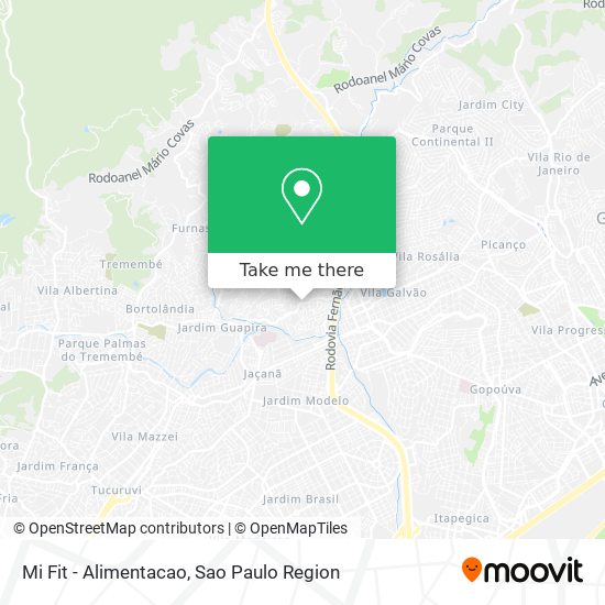 Mapa Mi Fit - Alimentacao