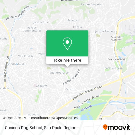 Caninos Dog School map