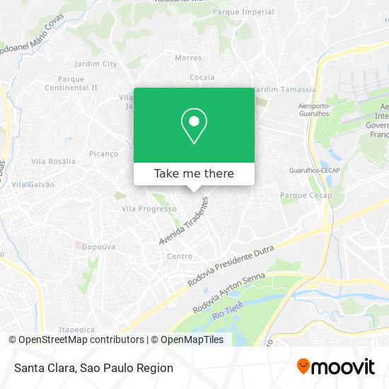 Santa Clara map