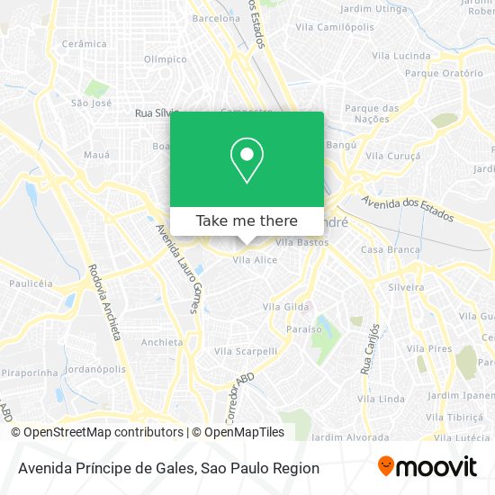 Avenida Príncipe de Gales map