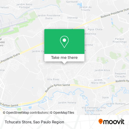 Mapa Tchucats Store