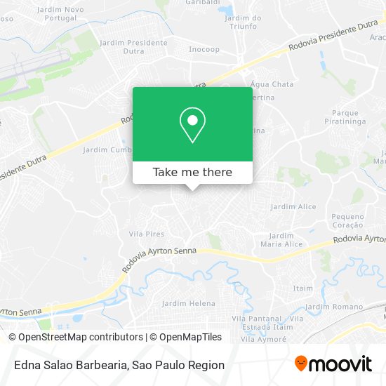 Edna Salao Barbearia map