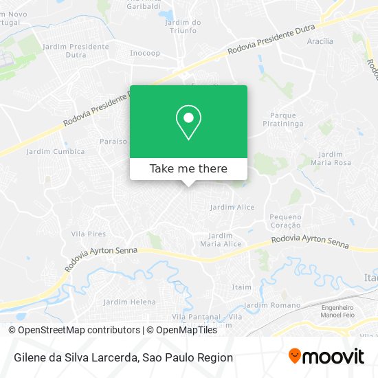 Gilene da Silva Larcerda map