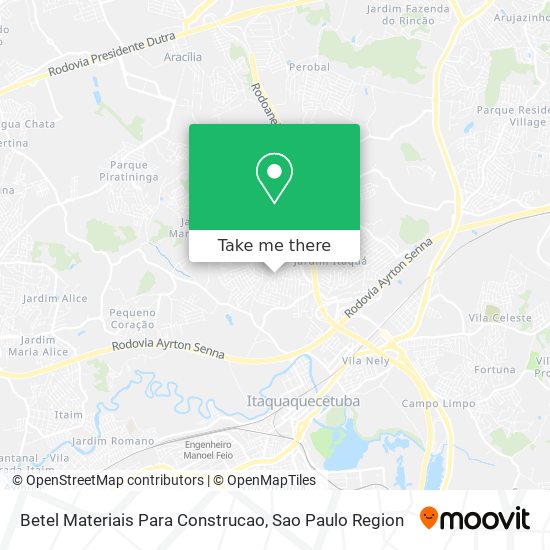 Mapa Betel Materiais Para Construcao