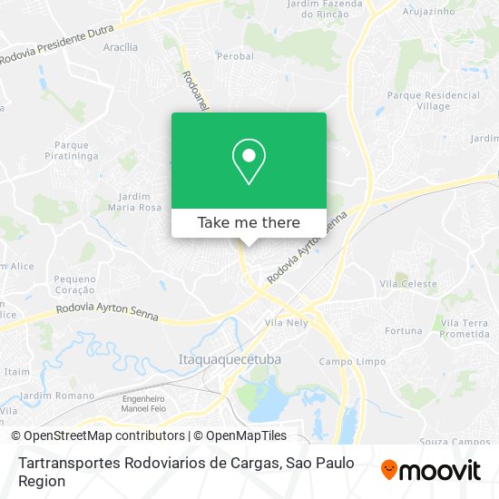 Tartransportes Rodoviarios de Cargas map