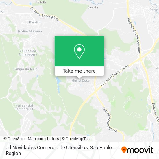 Mapa Jd Novidades Comercio de Utensilios