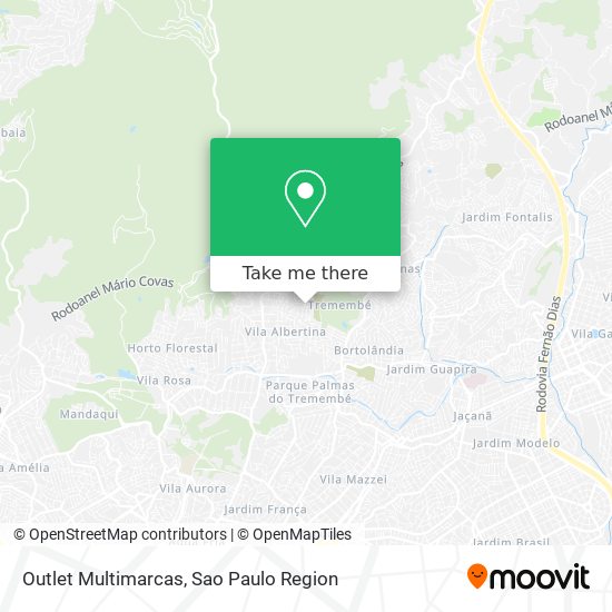 Outlet Multimarcas map