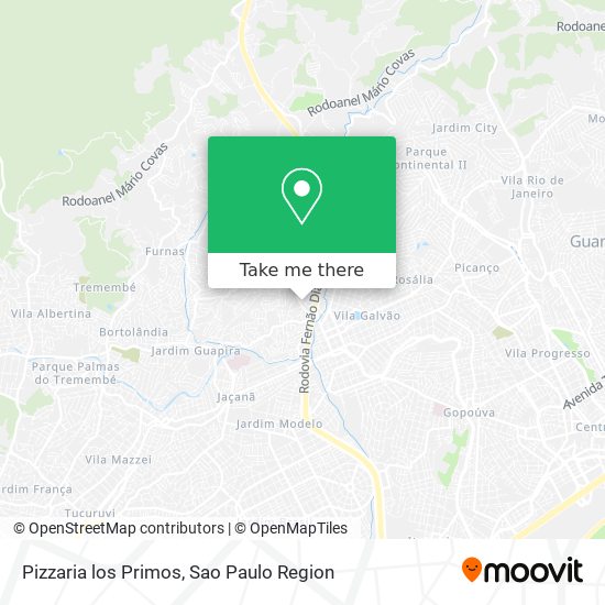 Pizzaria los Primos map