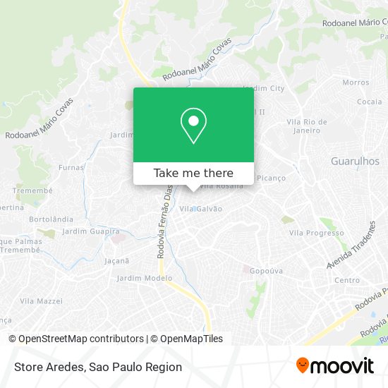 Mapa Store Aredes