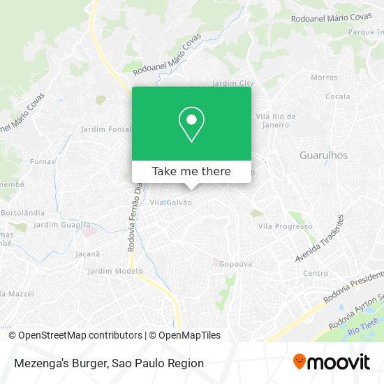 Mezenga's Burger map
