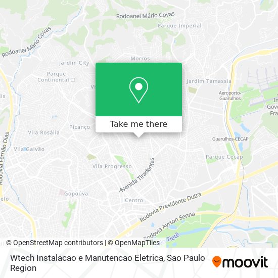 Wtech Instalacao e Manutencao Eletrica map
