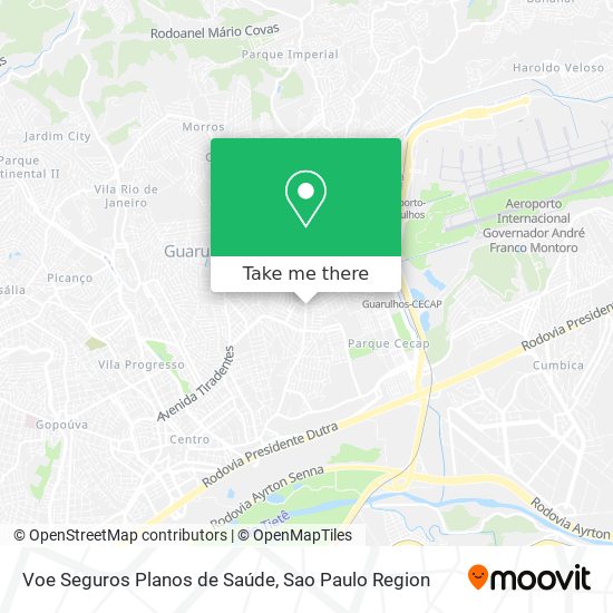 Voe Seguros Planos de Saúde map