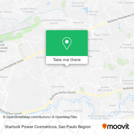 Starlook Power Cosmeticos map