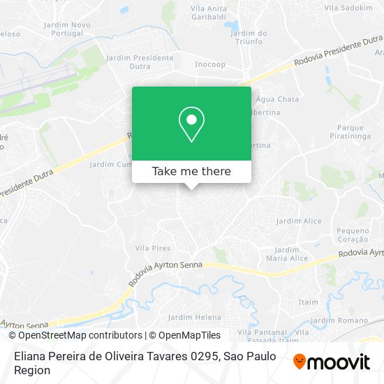 Eliana Pereira de Oliveira Tavares 0295 map