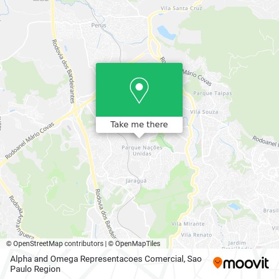 Alpha and Omega Representacoes Comercial map