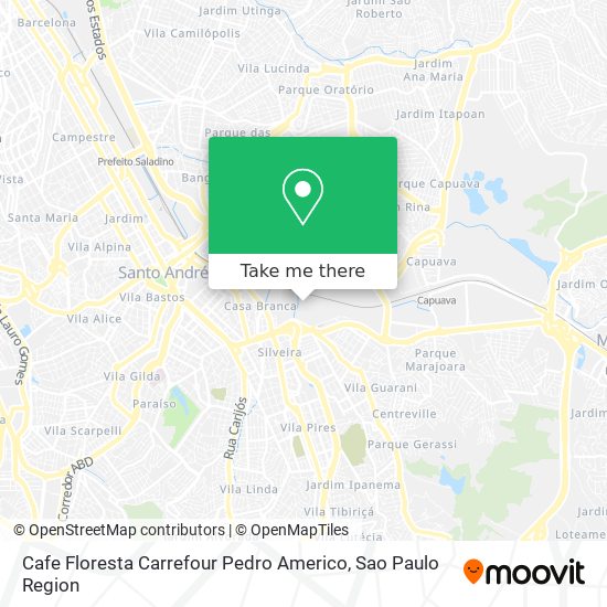 Cafe Floresta Carrefour Pedro Americo map