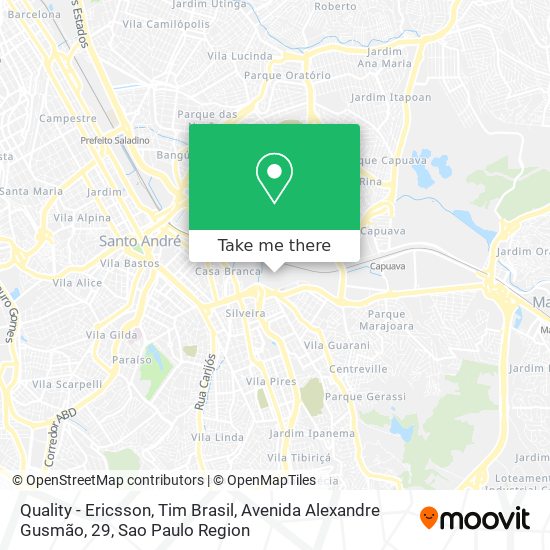 Quality - Ericsson, Tim Brasil, Avenida Alexandre Gusmão, 29 map