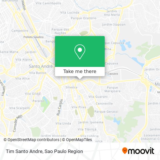 Tim Santo Andre map