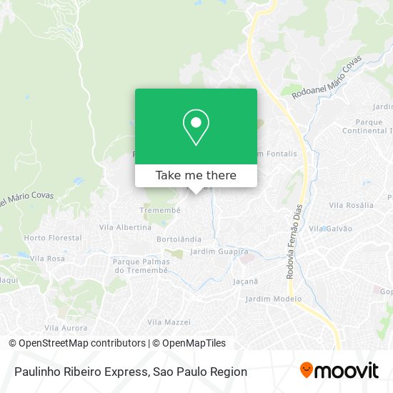 Paulinho Ribeiro Express map