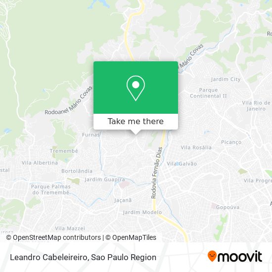 Leandro Cabeleireiro map