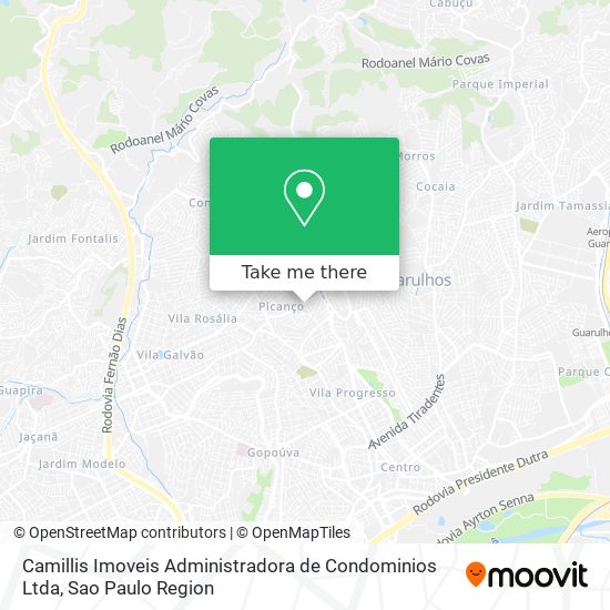 Mapa Camillis Imoveis Administradora de Condominios Ltda