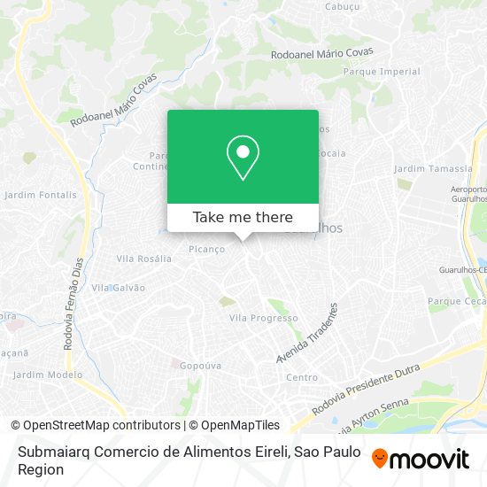 Mapa Submaiarq Comercio de Alimentos Eireli