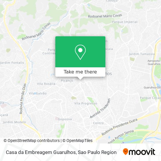 Mapa Casa da Embreagem Guarulhos