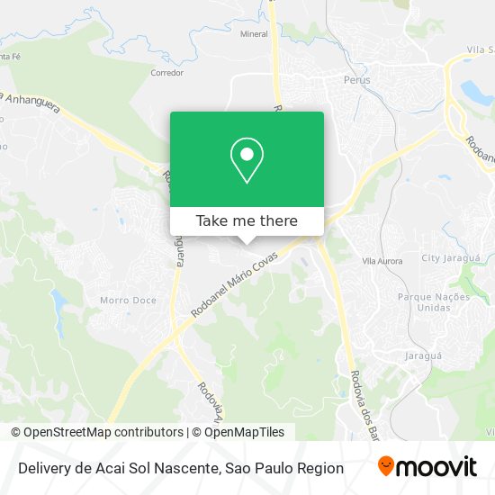 Mapa Delivery de Acai Sol Nascente