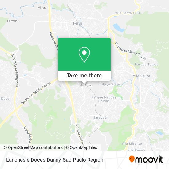 Lanches e Doces Danny map