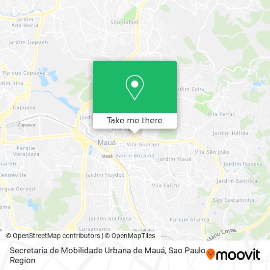 Secretaria de Mobilidade Urbana de Mauá map