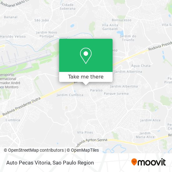 Mapa Auto Pecas Vitoria