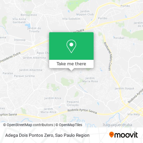 Mapa Adega Dois Pontos Zero