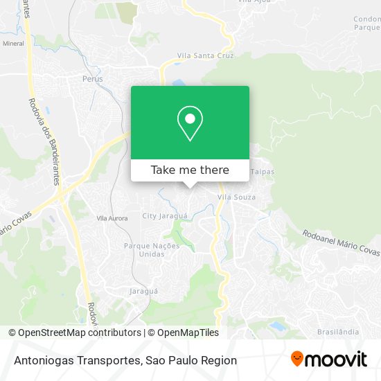 Antoniogas Transportes map