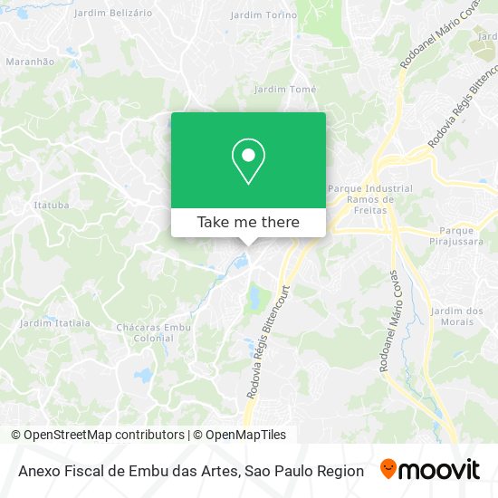 Mapa Anexo Fiscal de Embu das Artes