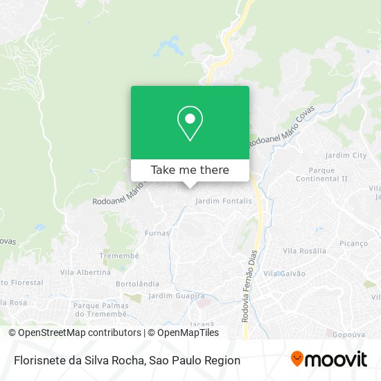 Mapa Florisnete da Silva Rocha