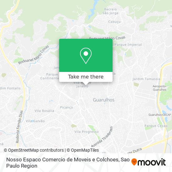 Nosso Espaco Comercio de Moveis e Colchoes map