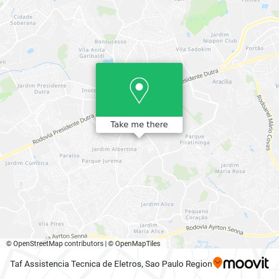 Taf Assistencia Tecnica de Eletros map