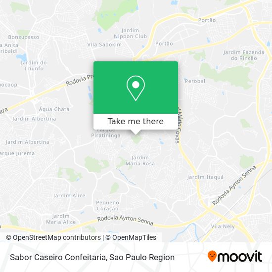 Sabor Caseiro Confeitaria map