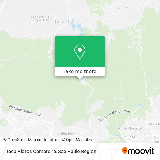 Mapa Teca Vidros Cantareira