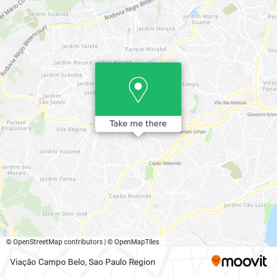 Viação Campo Belo map