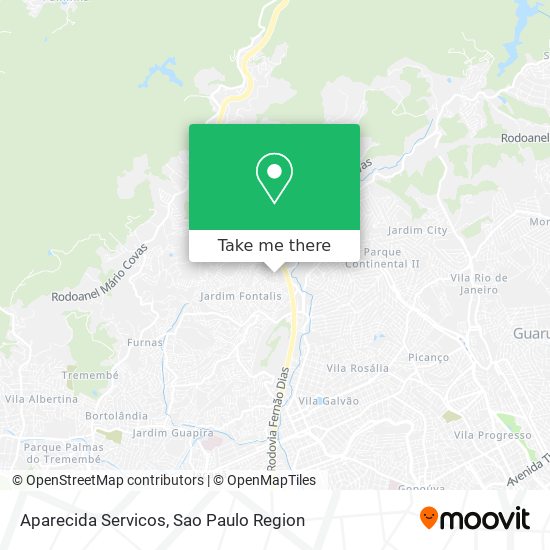 Mapa Aparecida Servicos