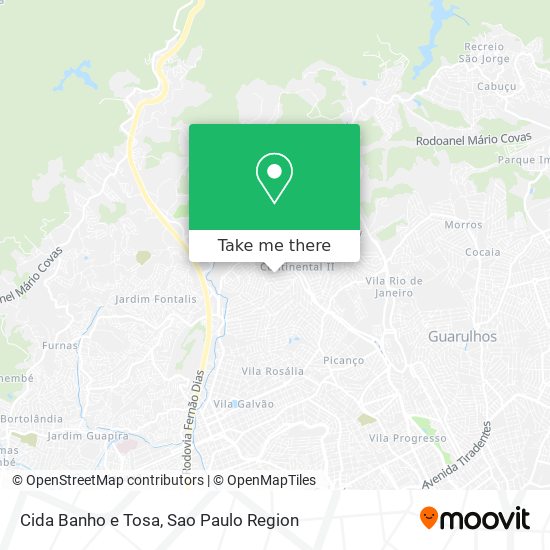 Cida Banho e Tosa map