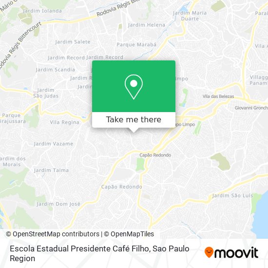 Mapa Escola Estadual Presidente Café Filho