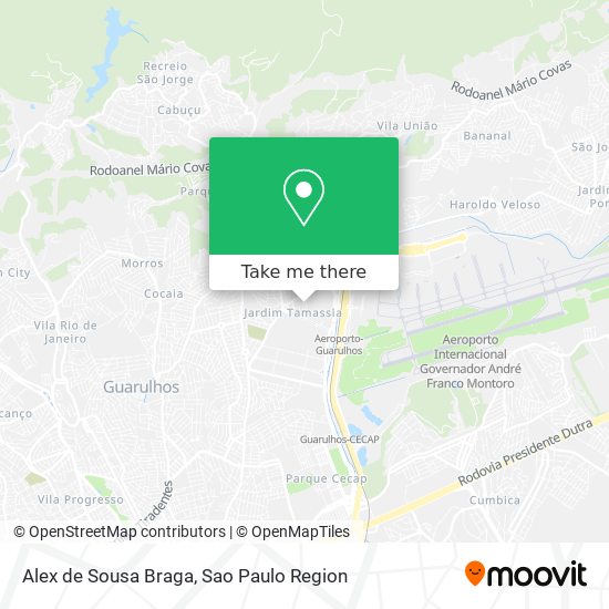 Alex de Sousa Braga map