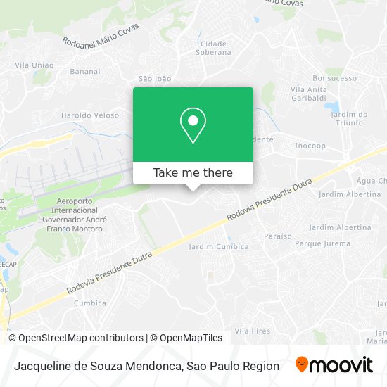 Jacqueline de Souza Mendonca map