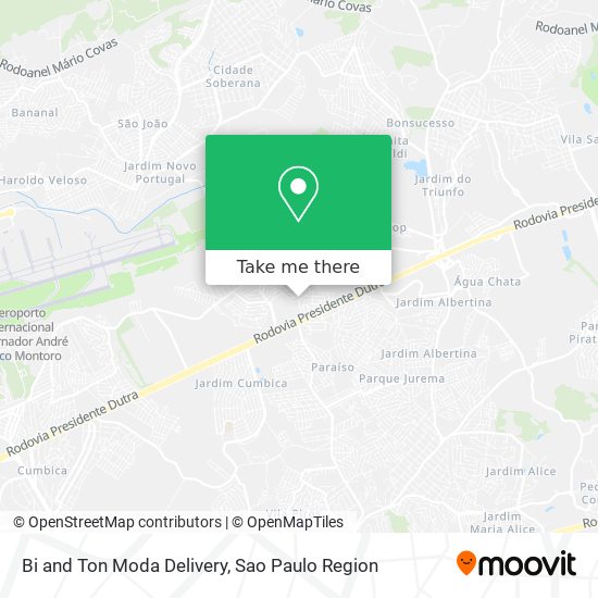 Bi and Ton Moda Delivery map