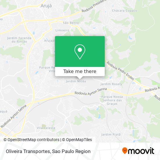 Mapa Oliveira Transportes