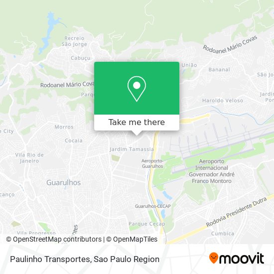 Paulinho Transportes map