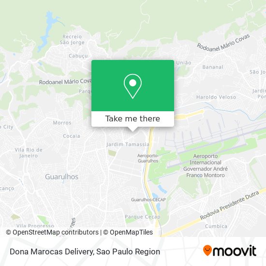 Mapa Dona Marocas Delivery