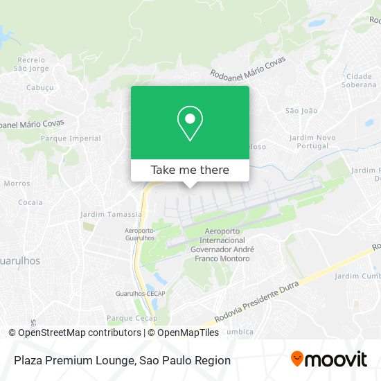 Mapa Plaza Premium Lounge